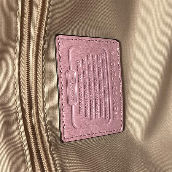 Coach Beige and Tan Shoulder Bag with Floral Accents - Picture 5 of 11